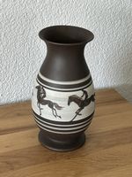 Poterie Neuchâteloise B&J Keramik Vase Pferde/Reiter🇨🇭