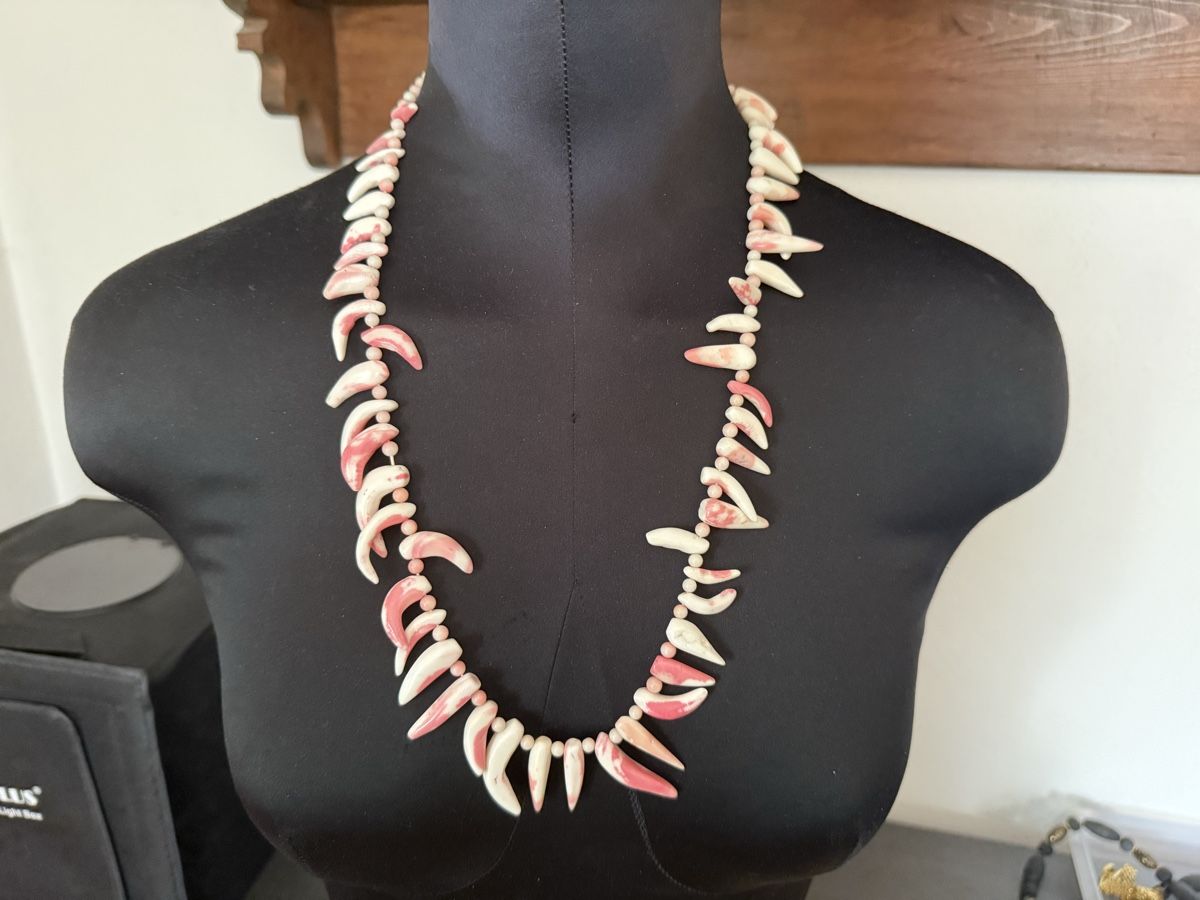 Catenine: Vintage-Halskette: Echte Muschel – Usato da Lamone venduto da LaCantinaMagica