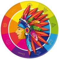 Indianer F / Pappteller 23cm / 8Stk.