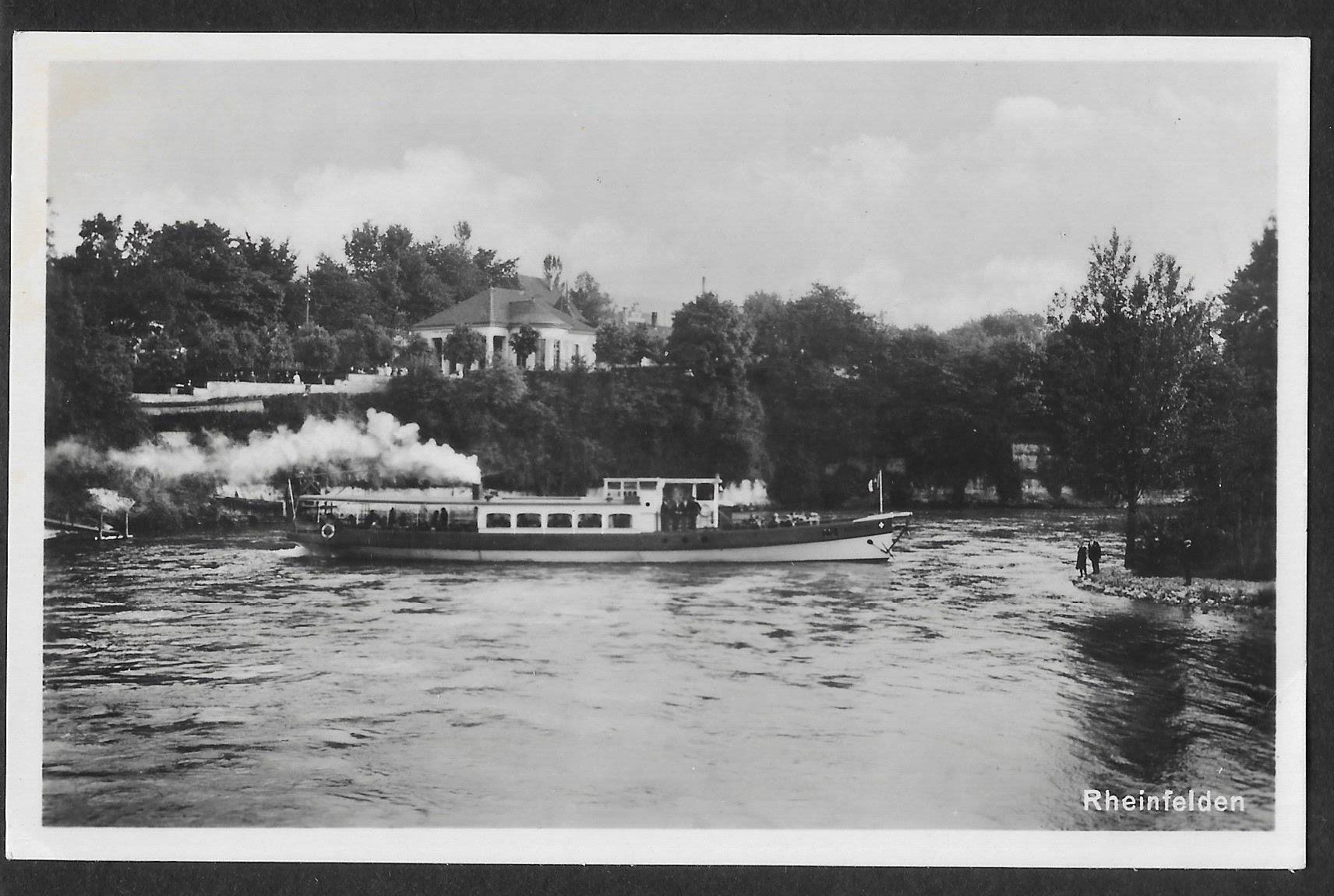 Cartoline postali: Rheinfelden mit Dampfschiff – Usato da Olten venduto da clotaldi