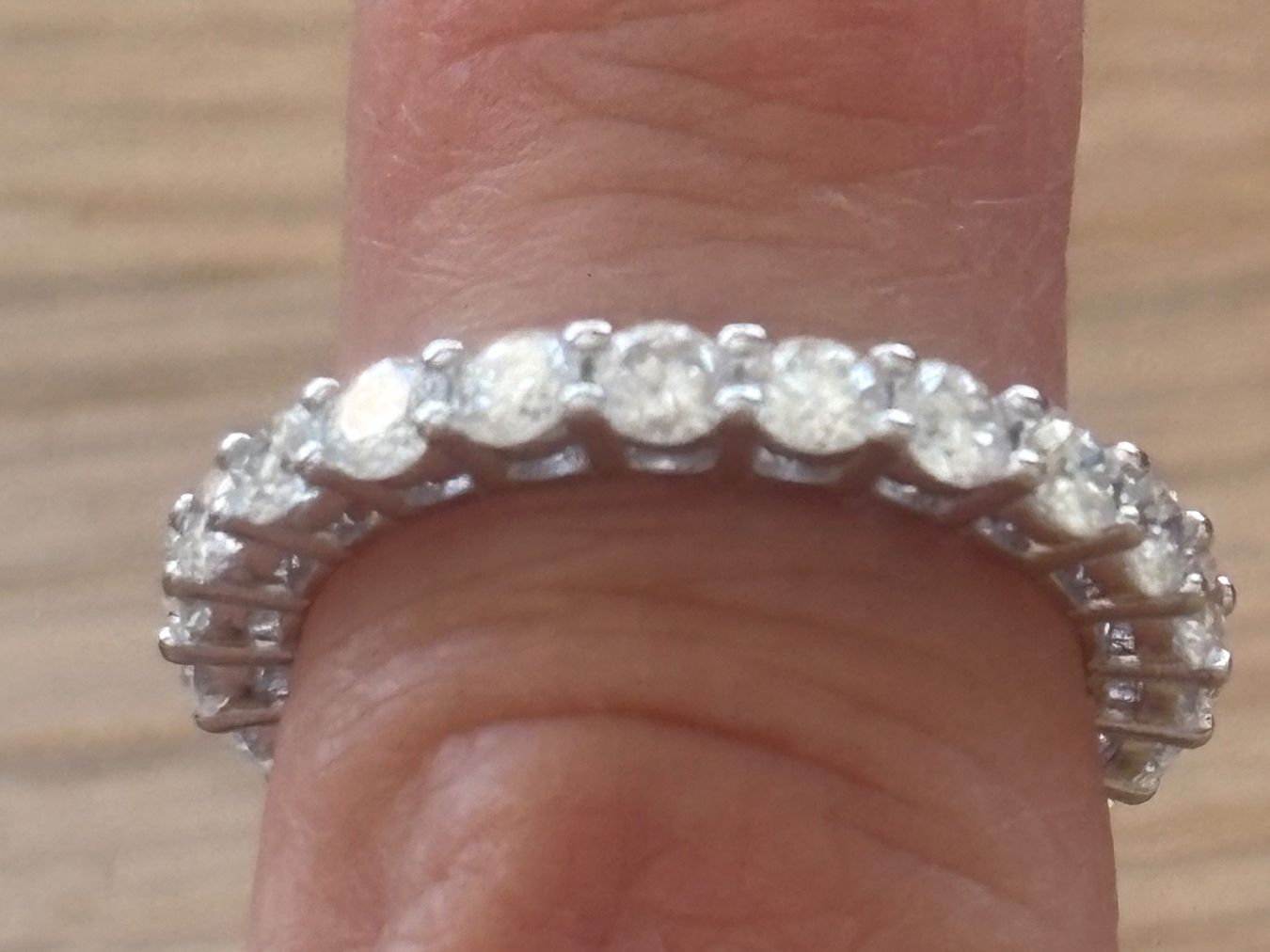 Anelli: Luxus Elegante Gr: 18/8 Ring Memoire Zirkonia Farbe Silber – Nuovo (secondo la descrizione) da Biel-Bienne venduto da Roserosse13 1