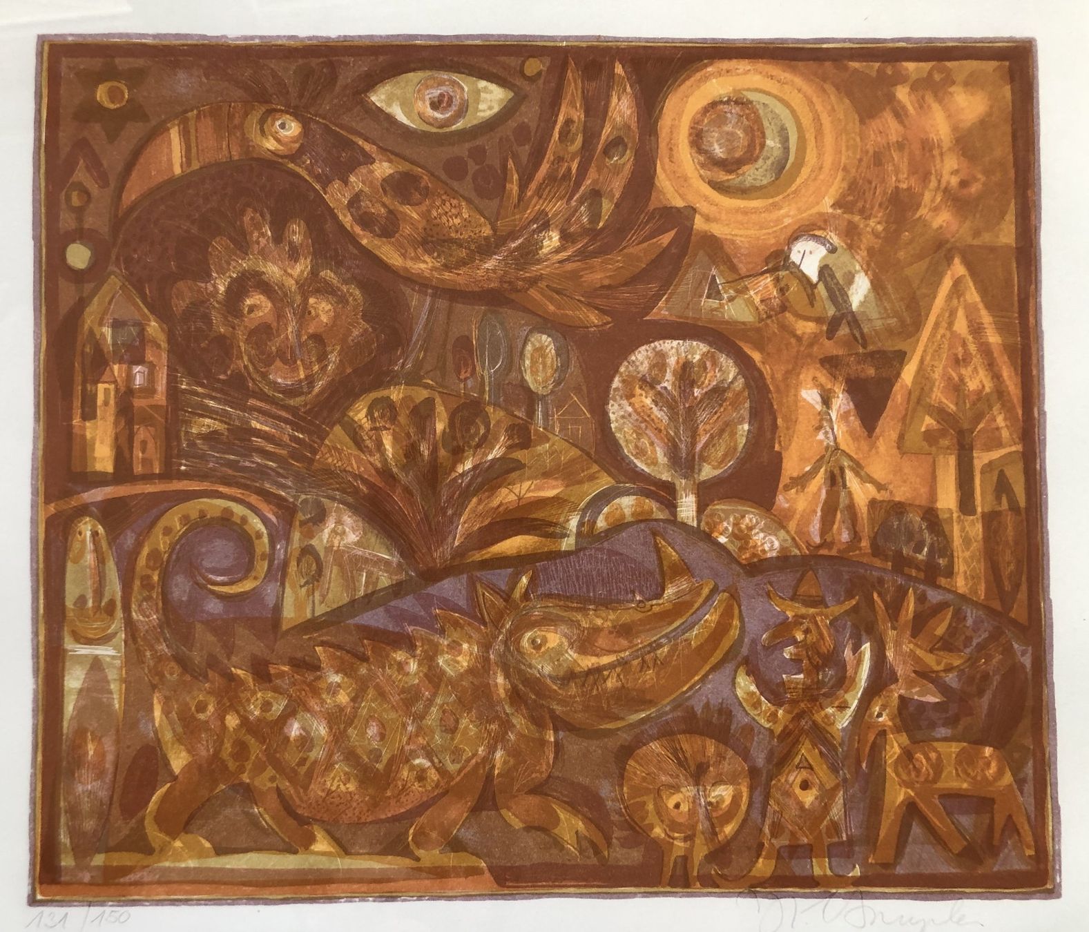 Grafiken & Lithographien: Hans Rudolf Strupler (1935-2015) - Farblithografie – Gebraucht aus Schaffhausen von durruti 1