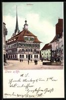Stein a. Rh., Strassenpartie am Rathaus