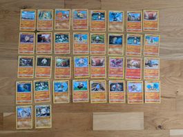 Pokémon Lot – 34 Kampf-Karten (Portugiesisch)