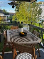 Outdoor Esstisch mit 4 Stühlen Holz guter Zustand