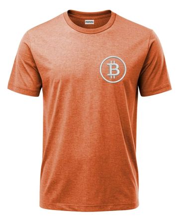 Bitcoin‑Logo Top Dye Orange T‑Shirt – neu -- alle Grössen