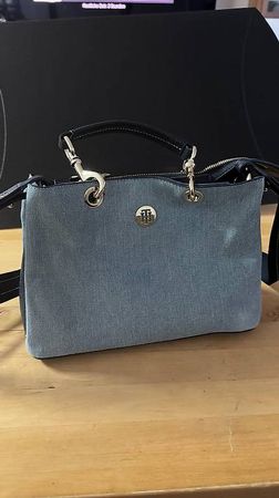 Tommy Hilfiger Handtasche Schultertasche Denim Damen wie neu