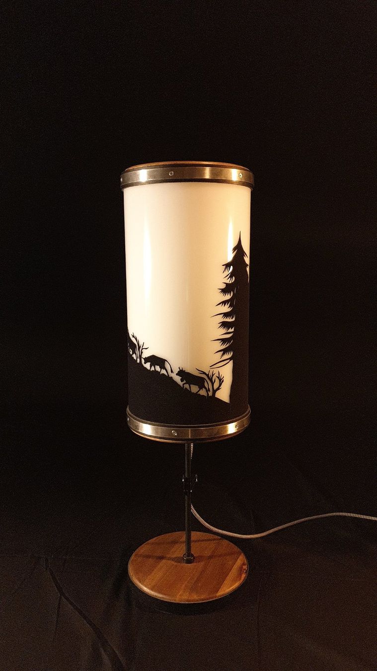 Lampade: Wunderschöne, Handgemachte Leuchte "de Urchig" - Einzelstück – Nuovo e nell'imballaggio originale da Lohn-Ammannsegg venduto da leuepeach