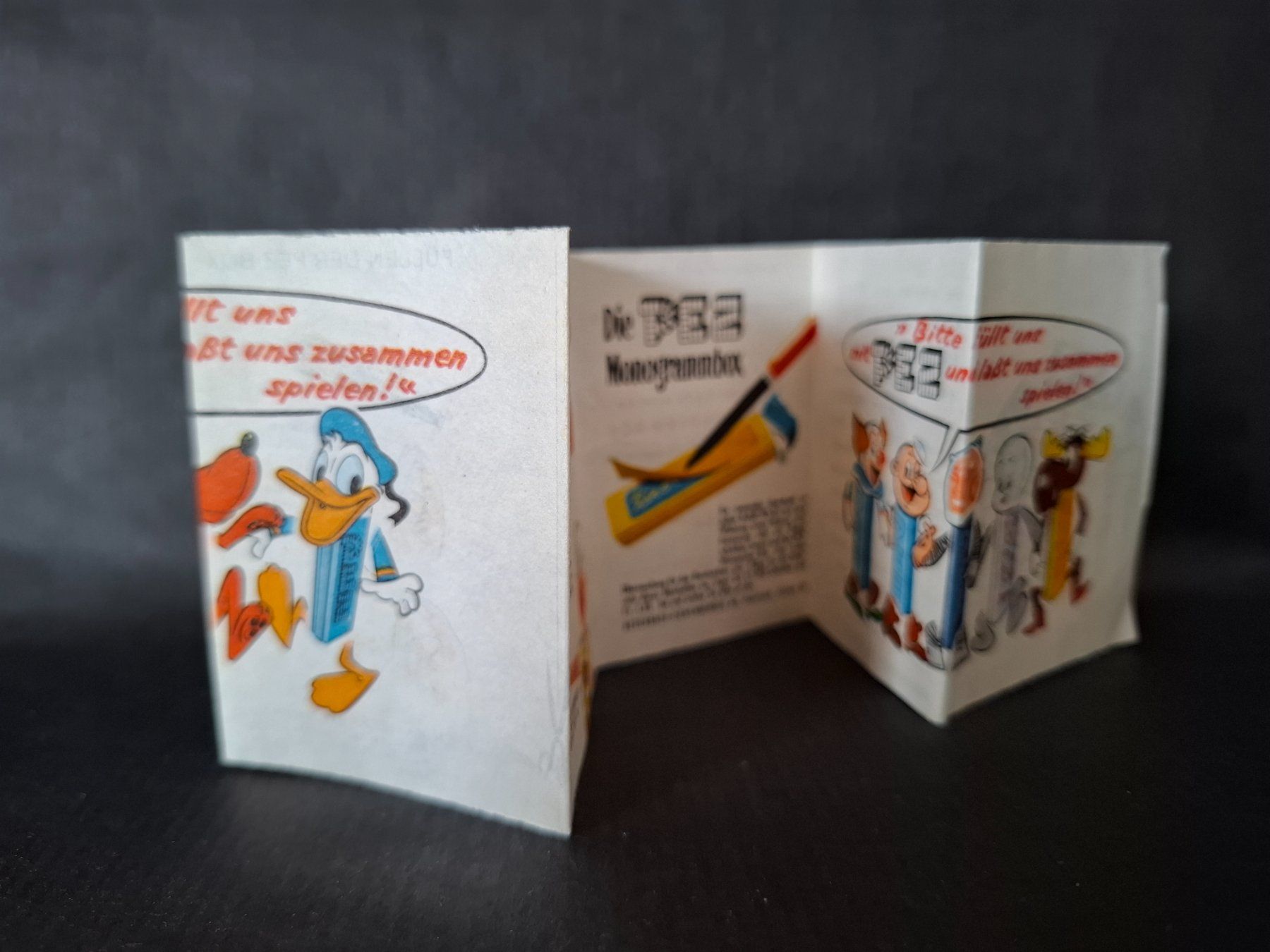 Disney Giocattoli: Pez Disney Aeschbach Eichenberger Werbeflyer Broschüre – Usato da Genève venduto da justnotsocommon