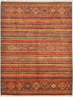 Handgeknüpfter afghanischer Khurjeen Orientteppich 370x270cm