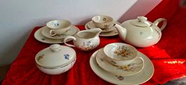 Hutschenreuther Kaffeeservice Frühlingsblumen, 3 pers,