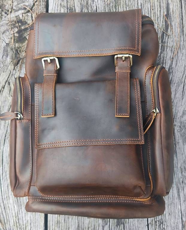 Rucksäcke: Echt Leder Rucksack – Gebraucht aus Schwarzenbach LU von eminens