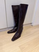 Paul Green Lederstiefel, Gr. 40,5, Dunkelbraun-Top Zustand!