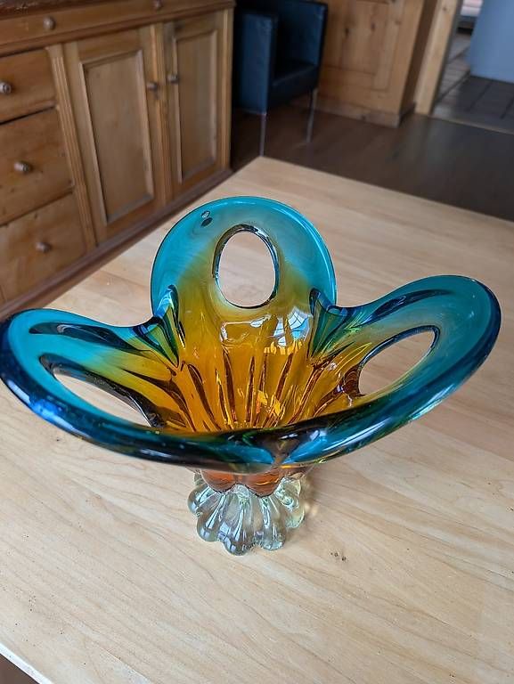 Vasi & Recipienti: Elegante, schwere Glasvase - evtl. Murano – Usato da Wittenbach venduto da Saulgau 1