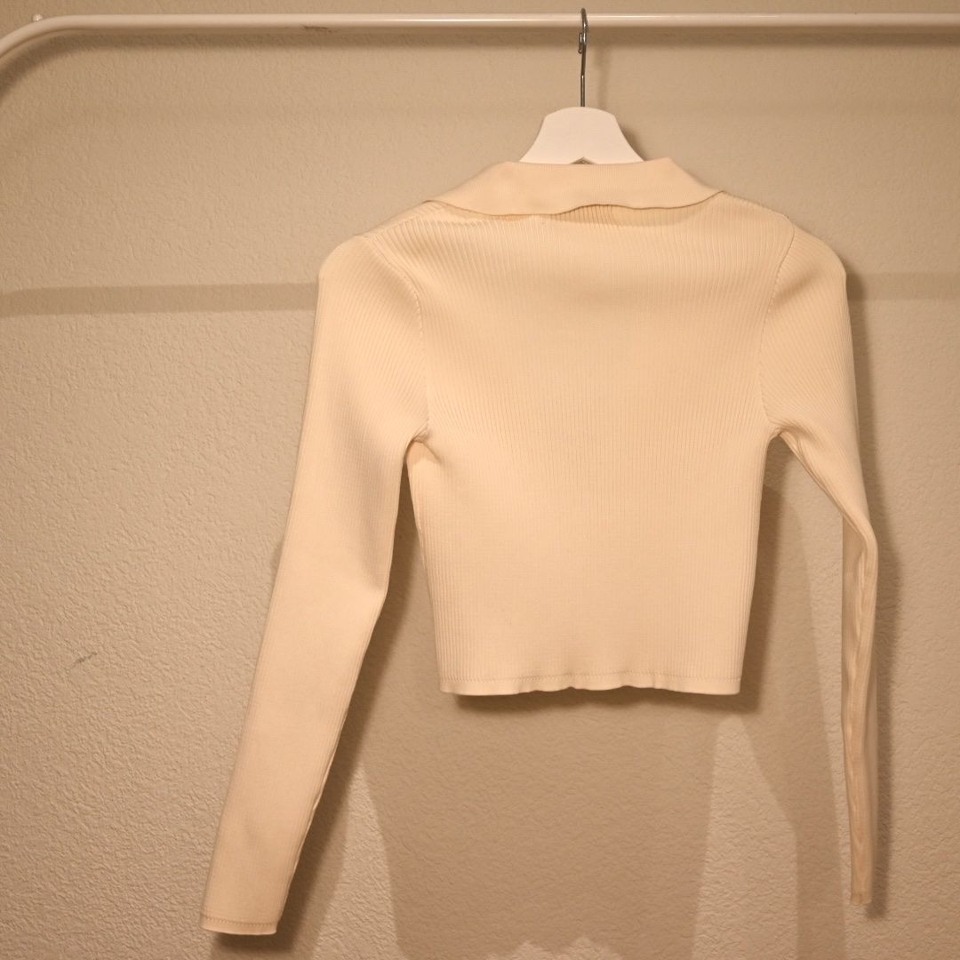 Stradivarius Camicette: Stradivarius cream knit top, size S. – Nuovo (secondo la descrizione) da Zürich venduto da cla_7w78 2
