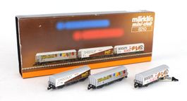 Märklin 8210 Spur Z SBB Schiebewandwagen-Set Migros 3-tlg.