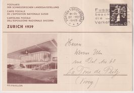 Y68) ) Postkarte LANDI 1939, sehe Scan