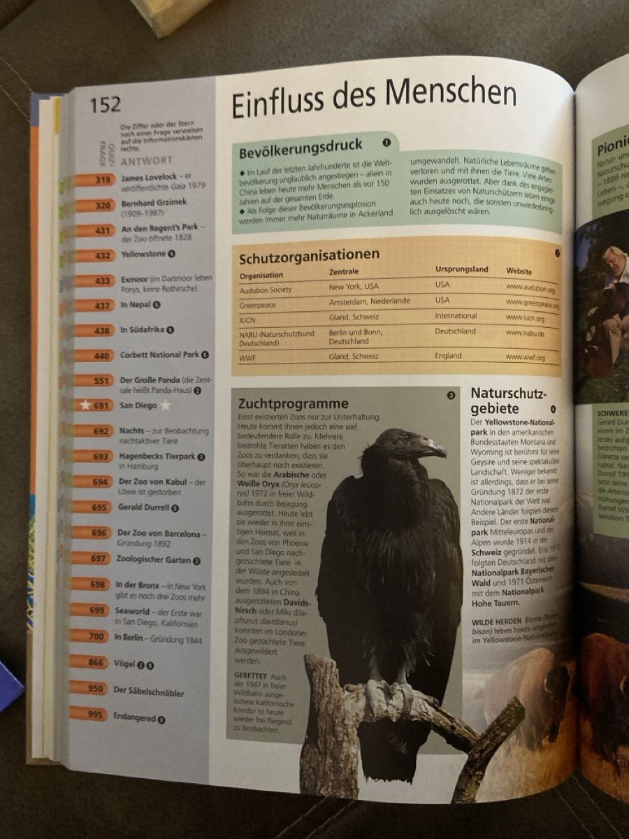 Libri: Reader's Digest "Wunderbare Tierwelt" - Quizfragen-Buch – Usato da Sisseln AG venduto da XBL-Rotstein 5