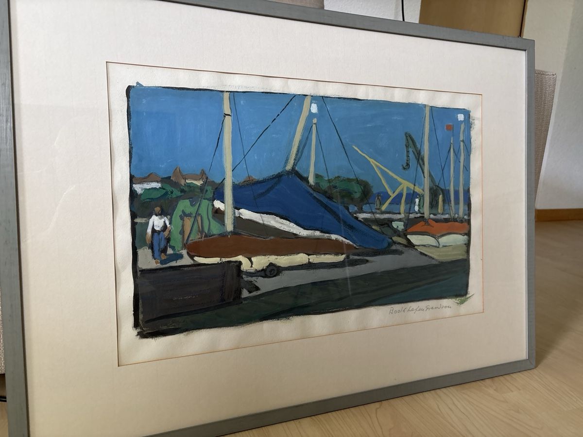Grafiken & Lithographien: Bootshafen Grandson – Gebraucht aus Erlenbach i. S. von Kuenzil