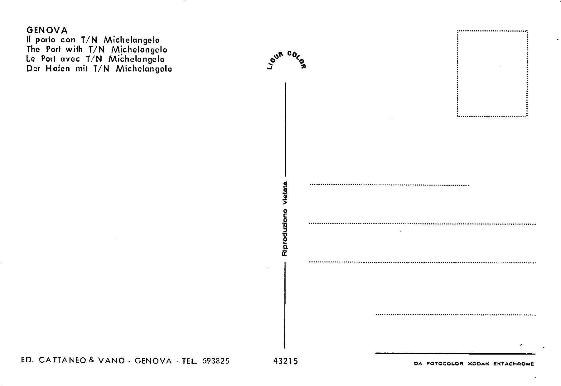 Cartoline postali: 2x Genua, Genova – Usato da Ottikon b.Kemptth. venduto da Neptun1974 1