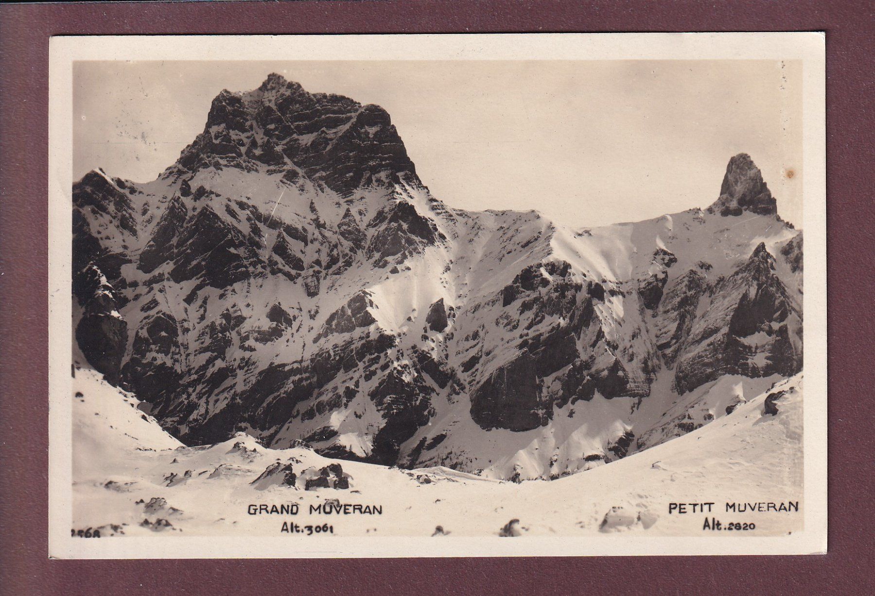 Ansichtskarten: GRAND ET PETIT MUVERAN - 1929 – Gebraucht aus Pully von nicecards