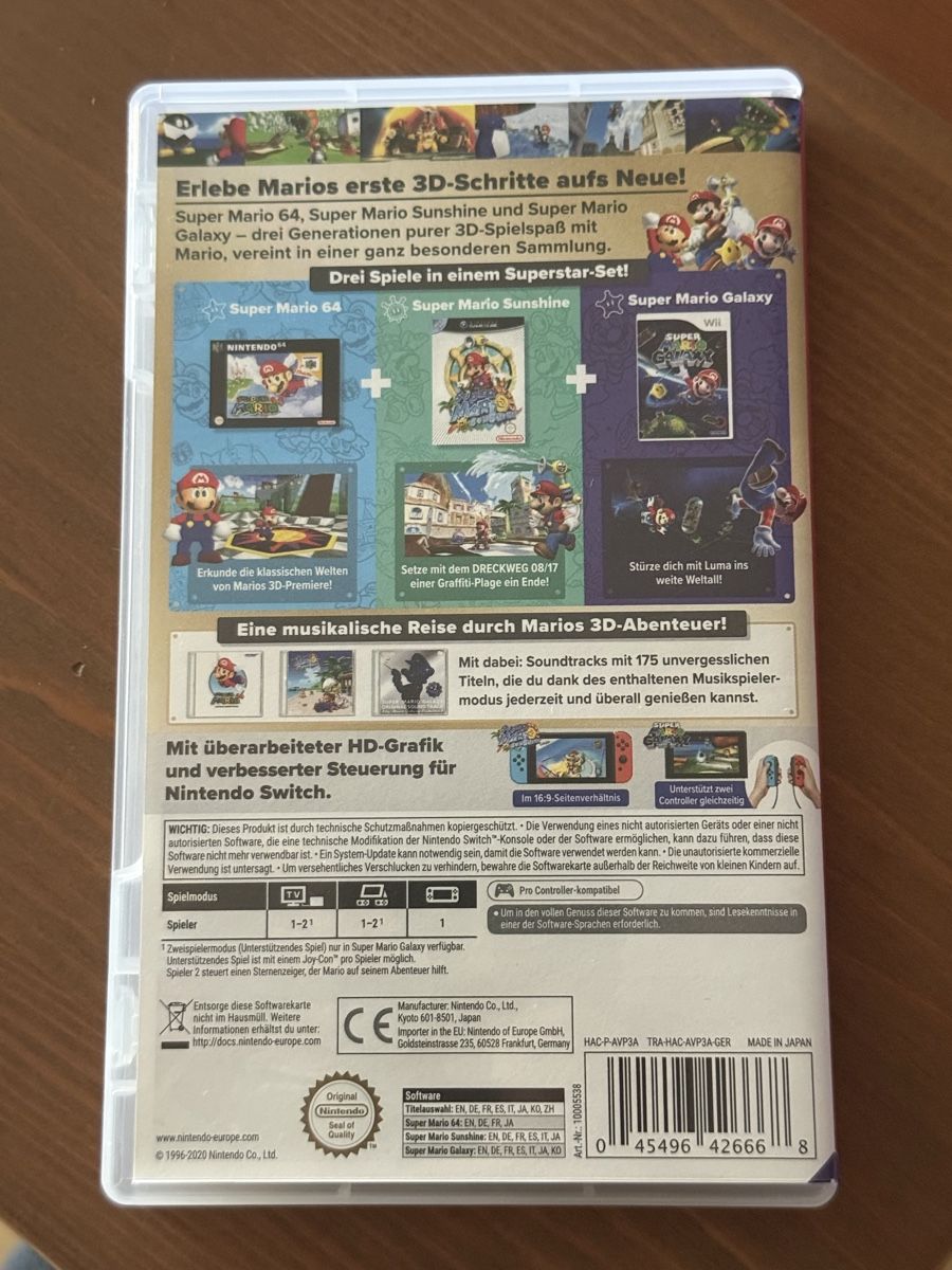 Nintendo Spiele: Super Mario 3D All-Stars - Nintendo Switch Spiel – Neu (gemäss Beschreibung) aus basel von NaLuBa1 1