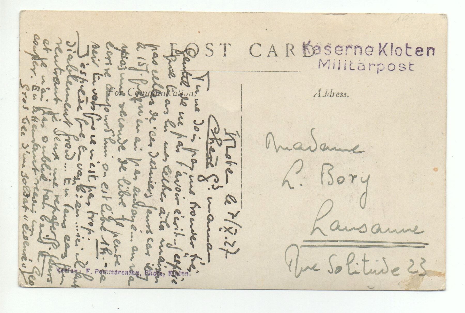 Cartes postales: KLOTEN Waffenplatz – D'occasion à Jona par philajona 1