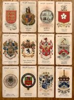 1906 - 12 Antike STADT WAPPEN Sammelbilder England englisch