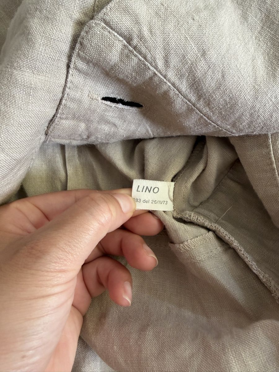 Cappotti: Linen jacket size 38 V-neck button closure – Usato da Zürich venduto da dor_9l9g 4