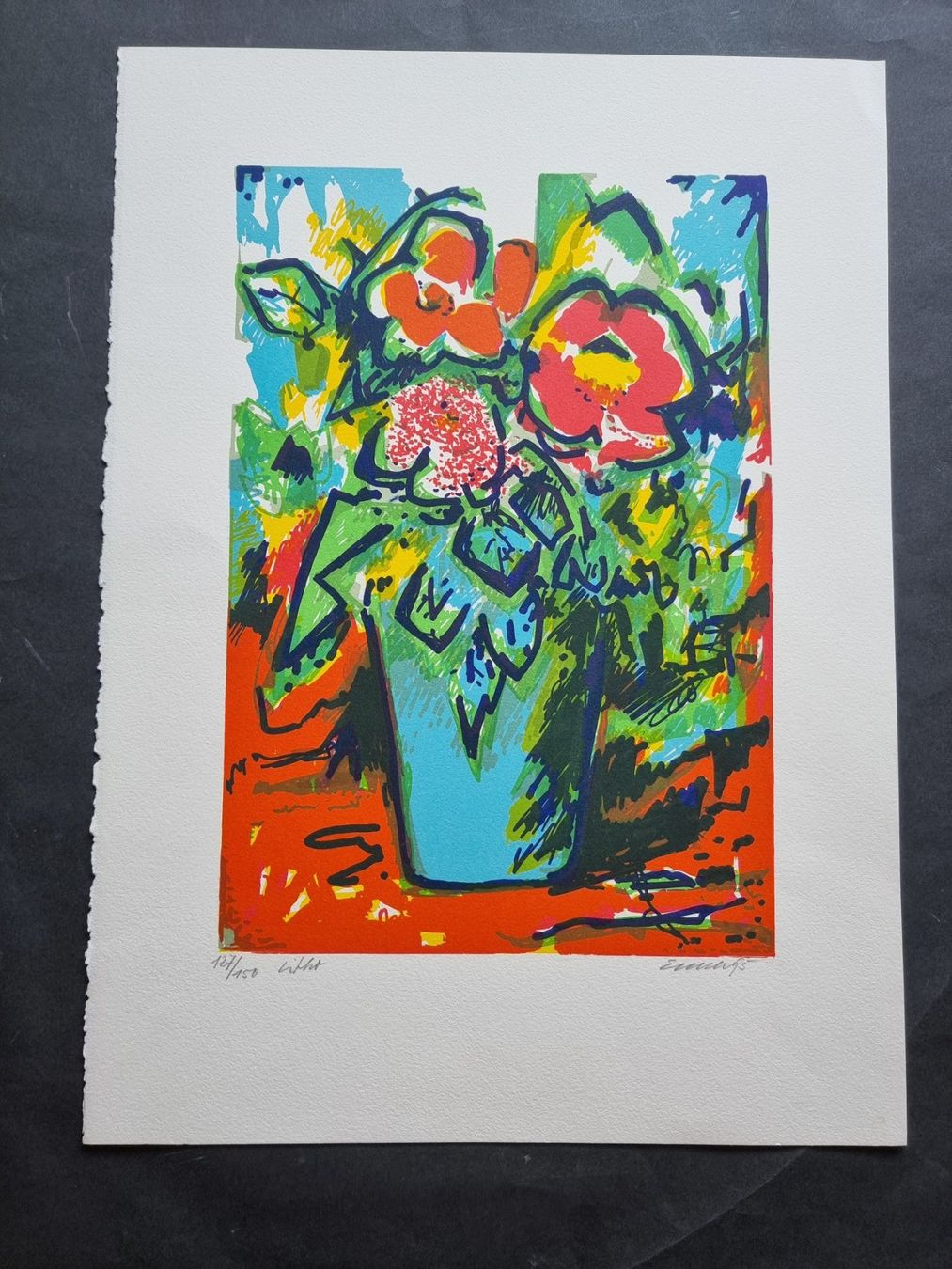 Grafica & Litografie: WALTER EMCH LITHOGRAPHIE SIGNIERT NUMMERIERT – Usato da Gersau venduto da grafik-kunst