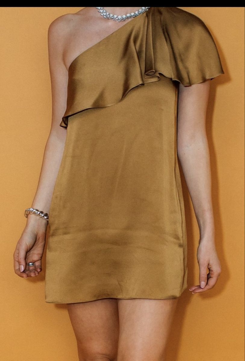 Saint Laurent Vestiti: Saint Laurent Minikleid,Bronze – Usato da Zollikerberg venduto da Funny014