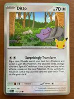 Pokemon Ditto Holo 30 Jahre (Versand gratis)
