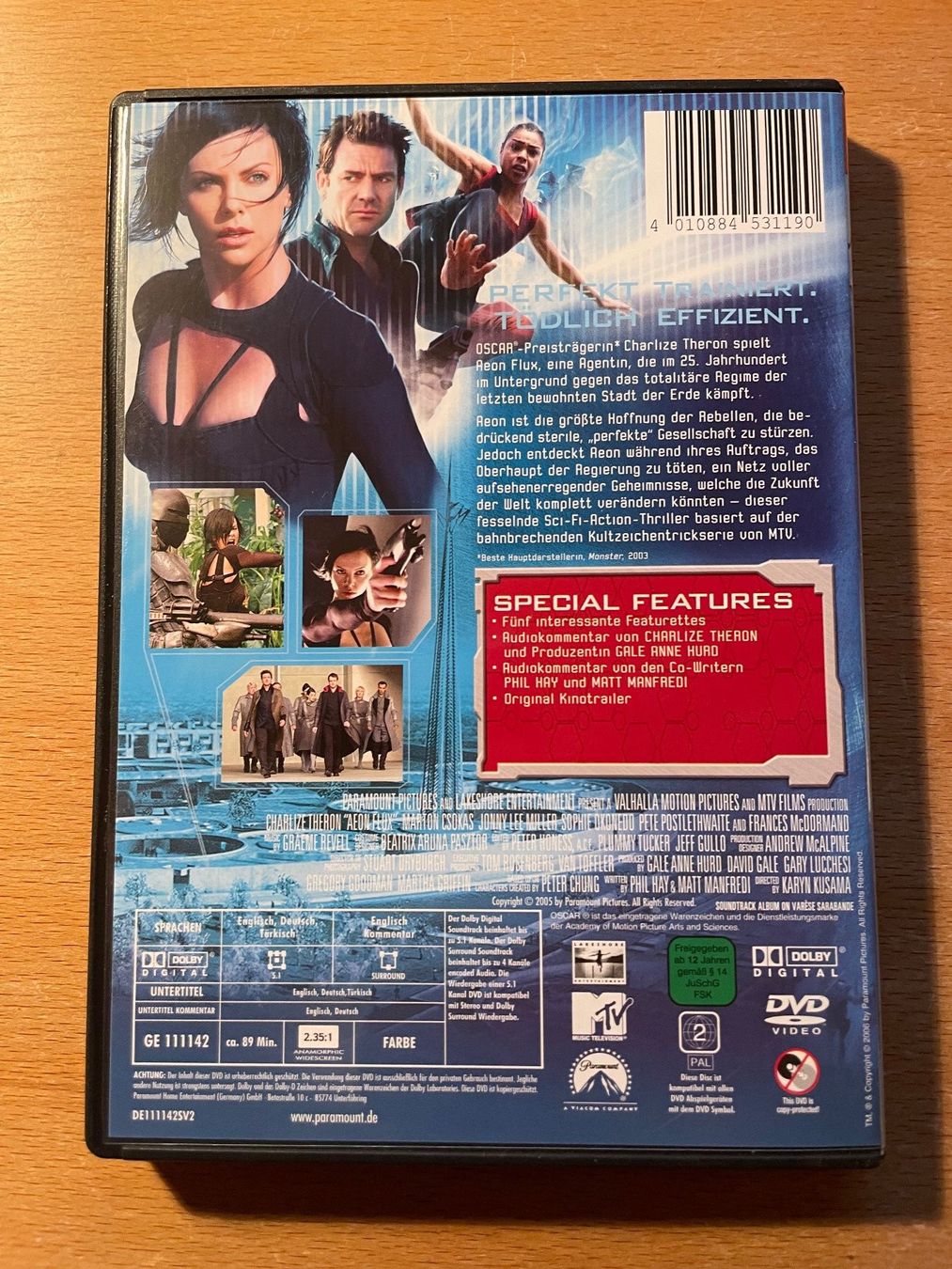 Tous les DVDs: DVD Aeonflux – D'occasion à Erlinsbach par Michel2006 2