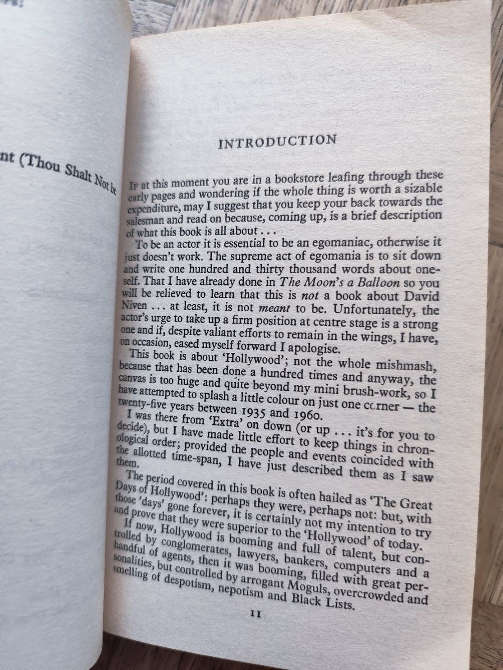 Libri: David Niven "Bring on the Empty Horses" Hollywood stories – Usato da Mägenwil venduto da VintageGirly 5