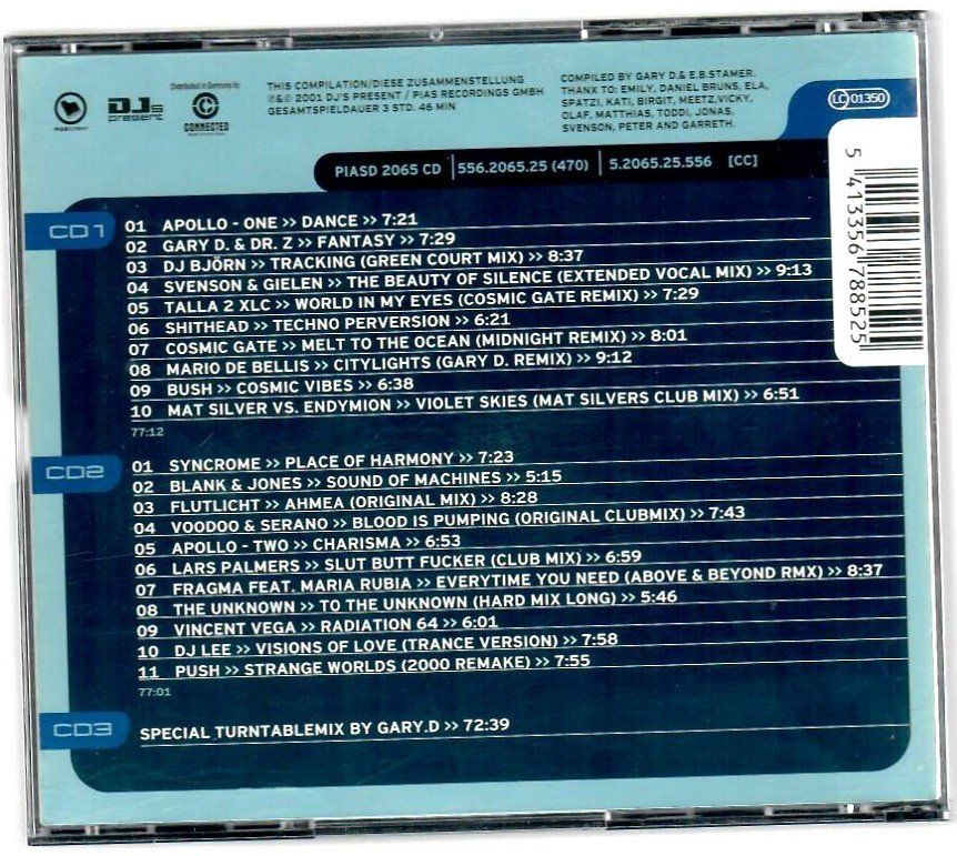 CD: Gary D presents D.Trance 2/2001 oder 17 (3xCD 2001) – Usato da Hunzenschwil venduto da JDmeetsRIC 1