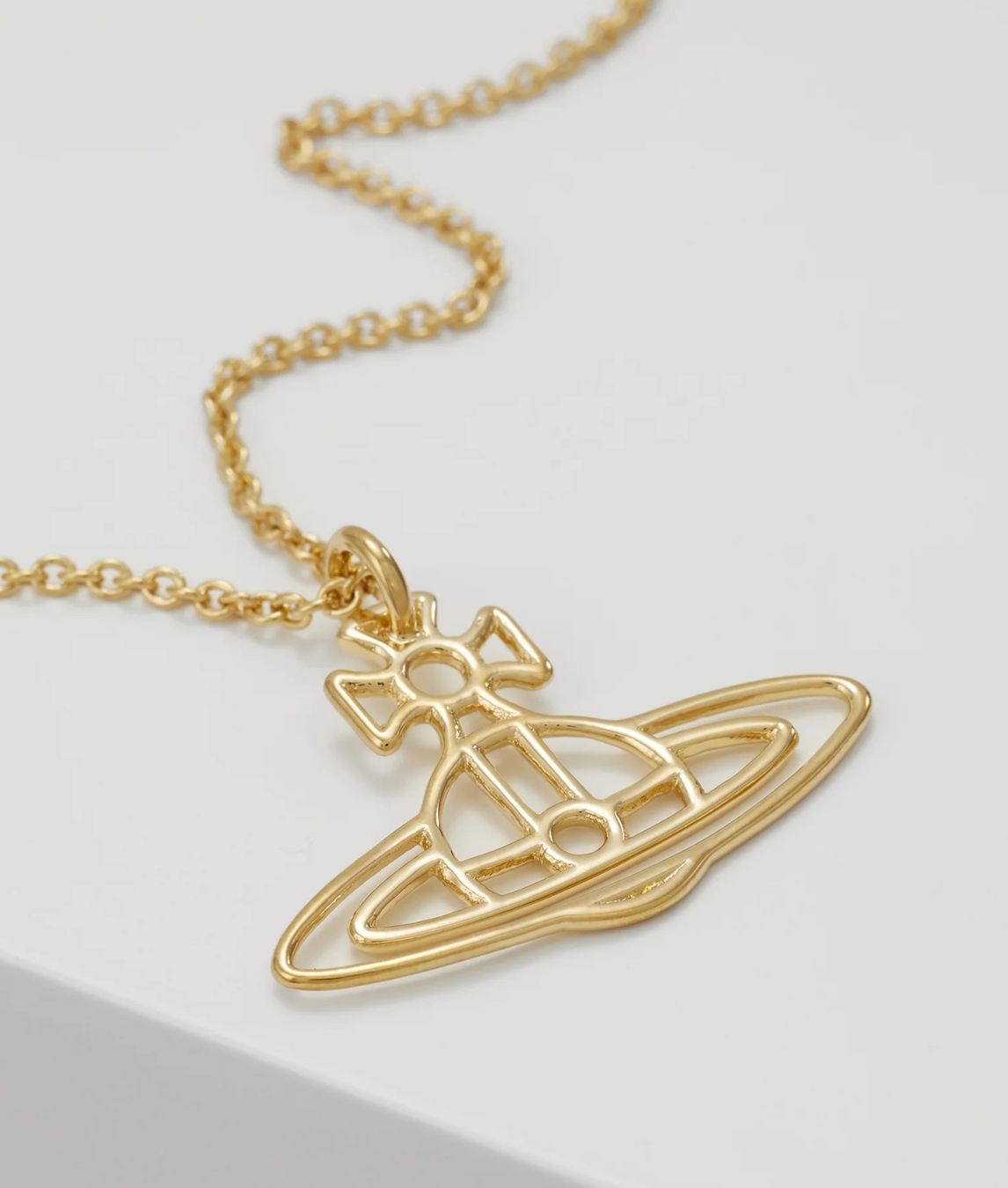 Catenine: Vivienne Westwood THIN LINES FLAT ORB PENDANT - HALSKETTE – Nuovo e nell'imballaggio originale da Oberaach venduto da Dandy2021 3