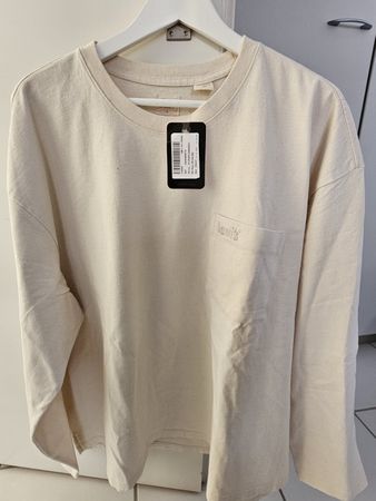 Levi's Langarmshirt Oversized beige Gr. L neu mit Etikett