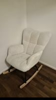 Beliani Schaukelsessel OULU Boiclé weiss