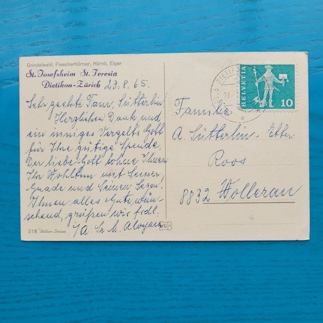 Cartes postales: Grindelwald 1965 – D'occasion à SCHÜBELBACH par CoKaHa 1