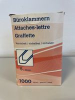 Büroklammern Nr. 5 / 45mm, 1000 Stk, vernickelt