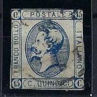 Königreich Italien 1863 Viktor Emanuel 15 Centesimi gest.