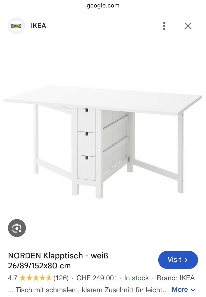 Ikea Tavoli: Ikea Klapptisch/ Tisch – Usato da Bern venduto da leo_xh8r 2