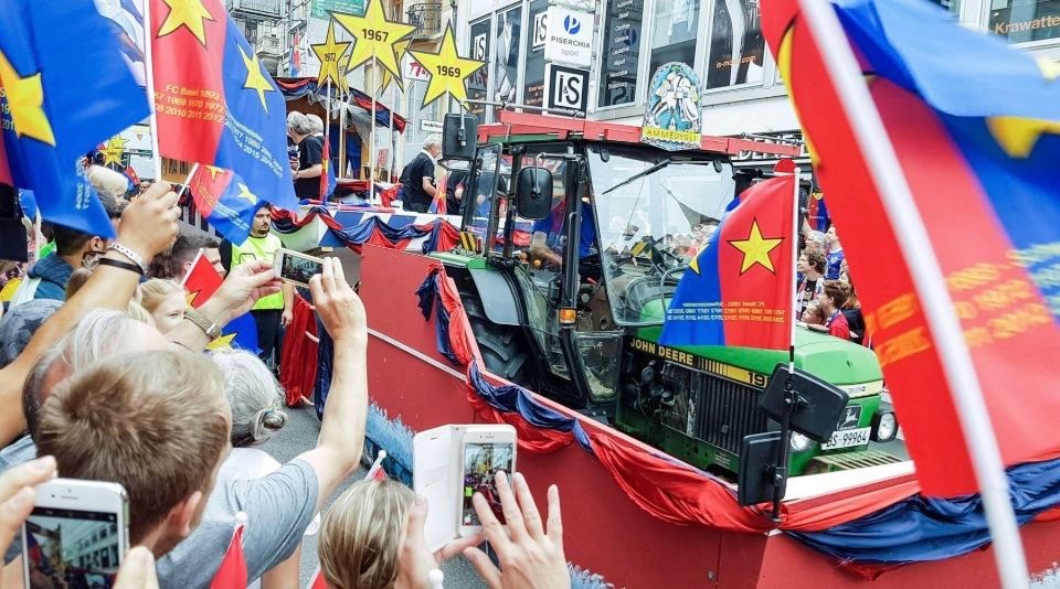 FC Basel Fahnen: FC Basel Fahne 20. Titel stärnstund – Gebraucht aus Emmenbrücke von Herzog07 9