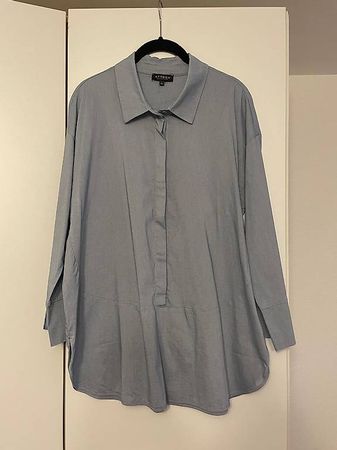 Attesa Maternity Umstandsbluse Gr. XL hellblau, wie neu
