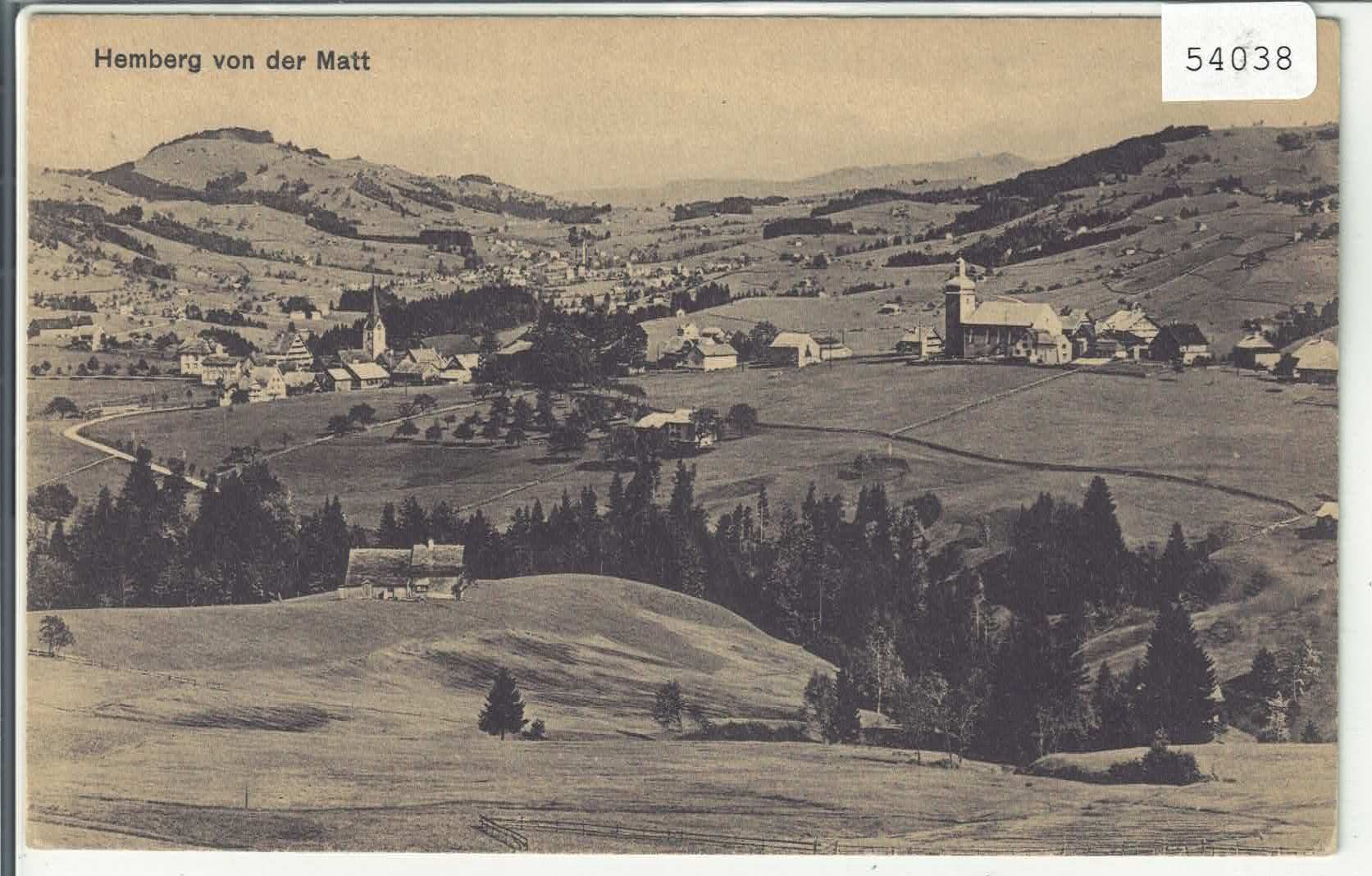 Cartoline postali: Hemberg von der Matt – Usato da Ettingen venduto da Kartenplanet
