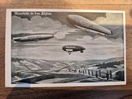 Manöver in den Lüften Zeppelin Aviatik