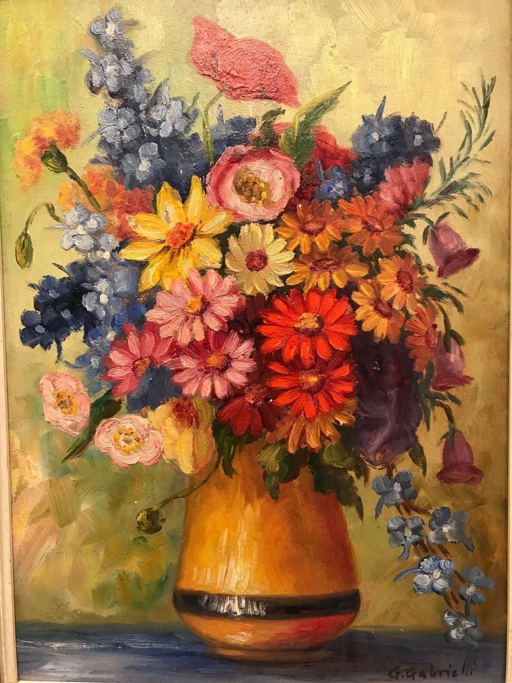 Dipinti: G. GABRIELLI ÖLBILD 42x32cm – Usato da Zürich venduto da otomado 1