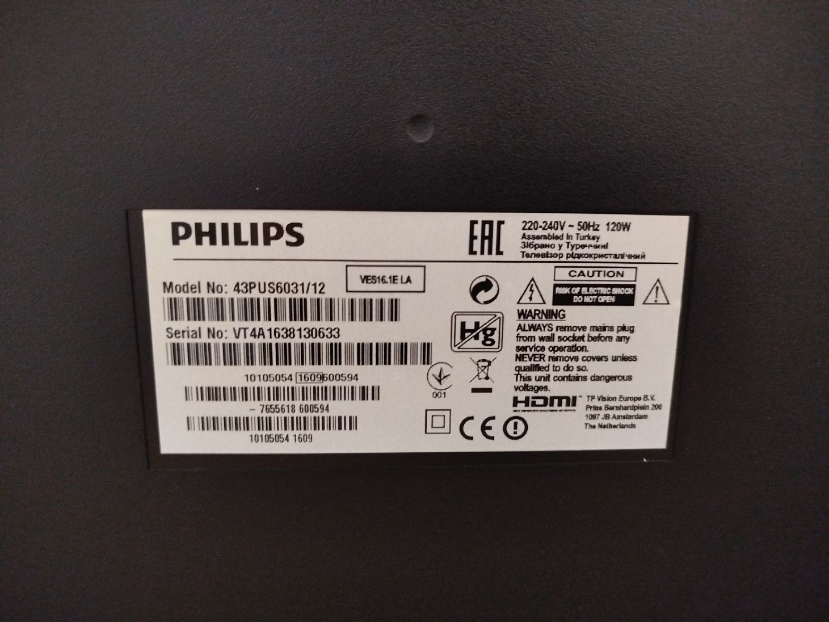 Philips Fernseher: Fernseher 42 Zoll Philips – Gebraucht aus Zollikofen von APG50 1