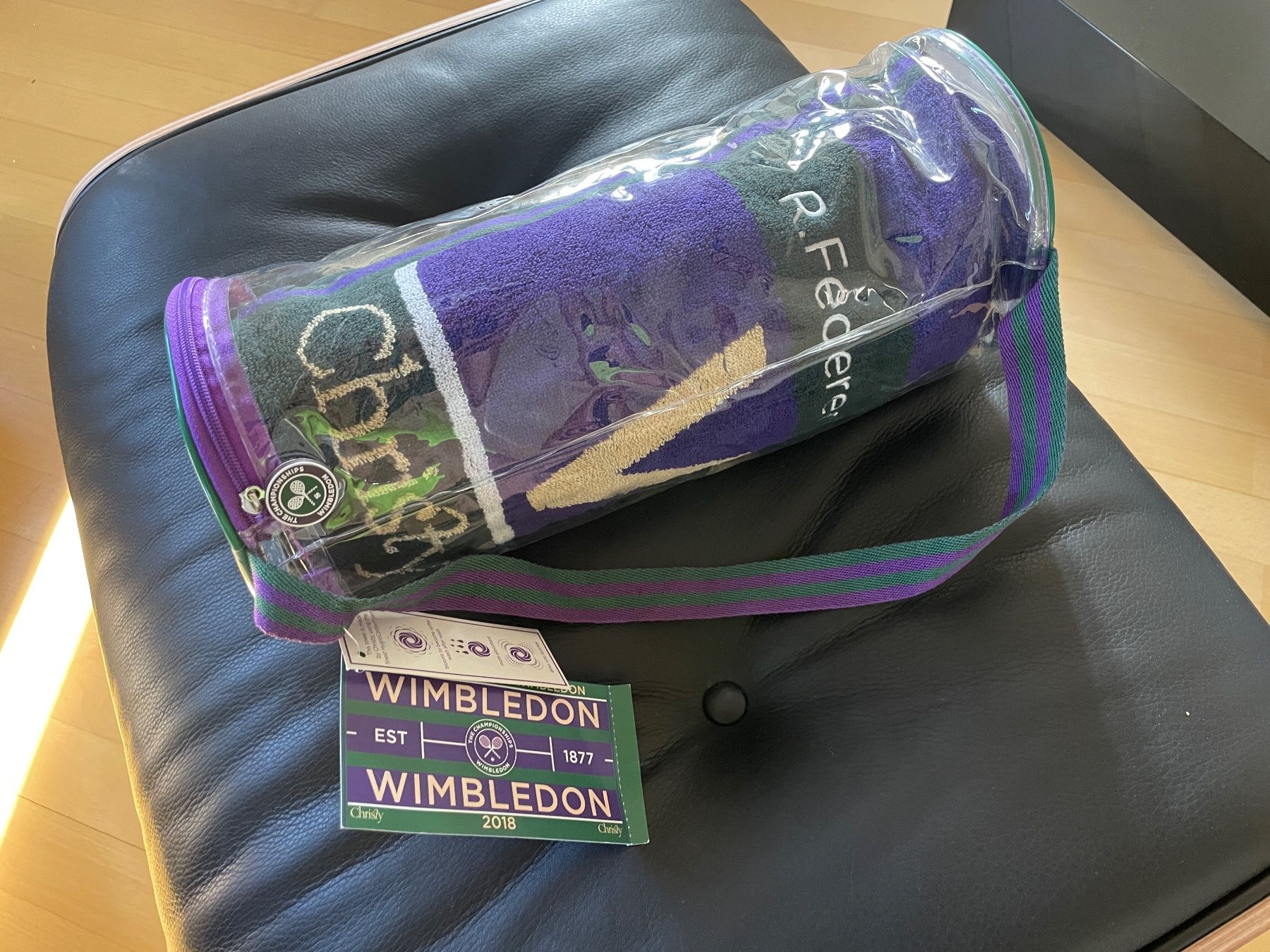 Badetücher: Roger Federer Limited Edition Handtuch 2018 Wimbledon – Neu und originalverpackt aus Zürich von dren 3