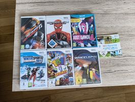 Diverse Wii Games und Controller